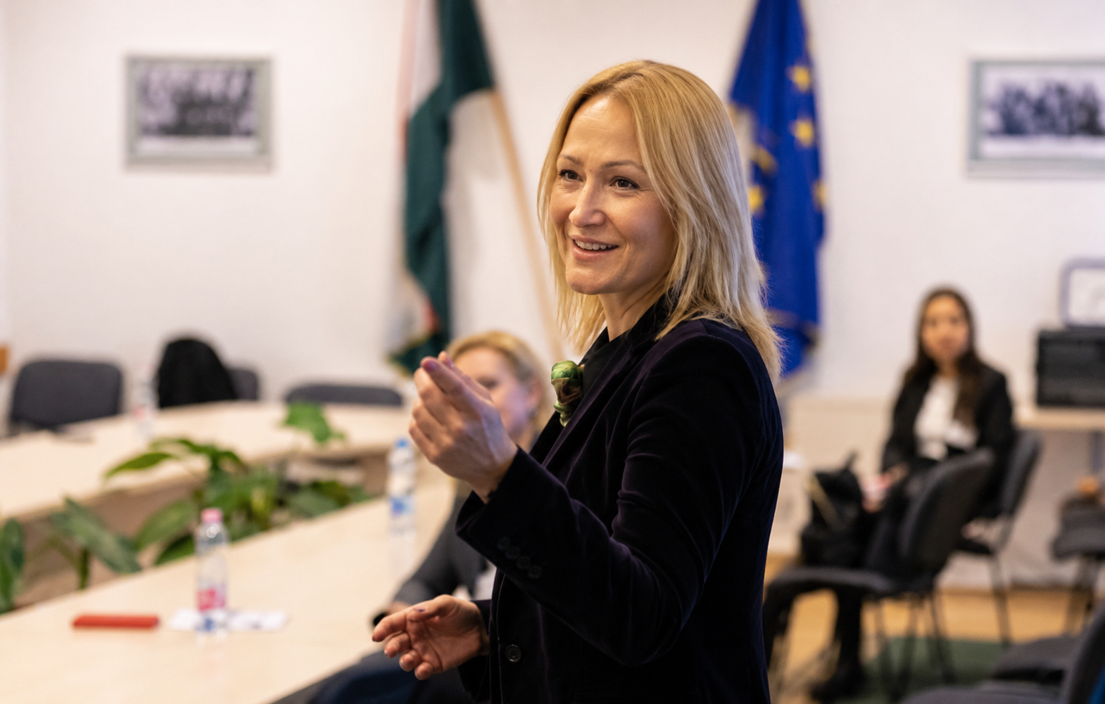 Dr. Mária Keresztes speaking